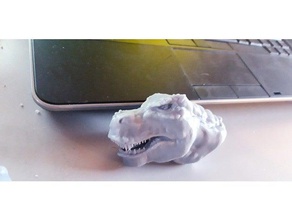 tyrannoboba rex bobafps a cabeça t-rex trex 3d print model - Mito3D