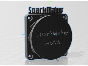 sparkmaker silenziatore coperchio titolare fhd wow 3d print model - Mito3D
