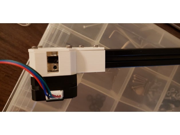 nema 17 stepper motor end mount 2020 extrusion 3D print model - Mito3D