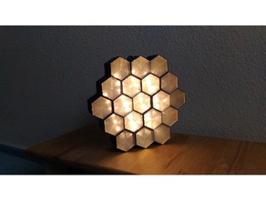 wandlampe biene 3d print model - Mito3D