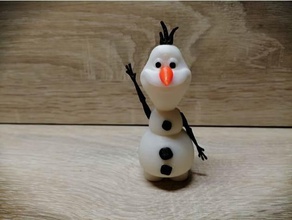 olaf frozen remix - parts print color snowman 3d print model - Mito3D