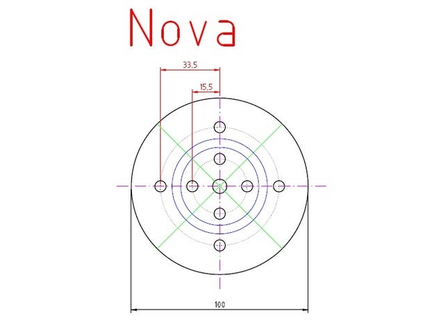 woodturning chuck jaw plan nova record power sorby patriot 3D print model - Mito3D