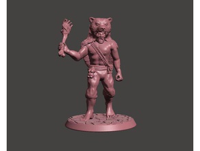 wendol bear warrior - eaters dead 13th 25mm 28mm 30mm 32mm dnd fantasy figure mini miniature miniatures wargame wargames wargaming 3d print model - Mito3D
