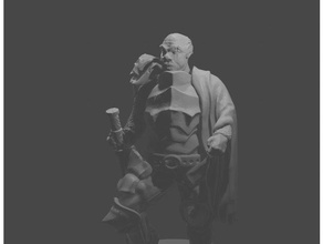 veteran miniature dungeons dragons roleplaying sculpture tabletop 3d print model - Mito3D