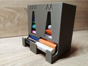 Akku-dispenser-aa-aaa-remix aaa aaa-Batterie Halter aa-Batterie aa-Batterie-Halter Batterie Batterie-Halter 3d print model - Mito3D