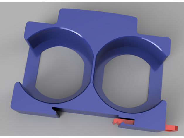 shelly 1 doppio din rail clip 3D print model - Mito3D