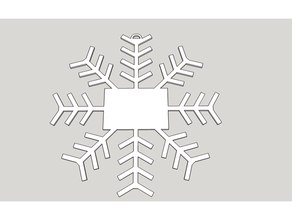 snowflake ornament-Bild-Raum 3d print model - Mito3D