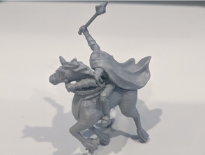 gloomhaven boss dark rider o cavalo miniatura monstro 3d print model - Mito3D