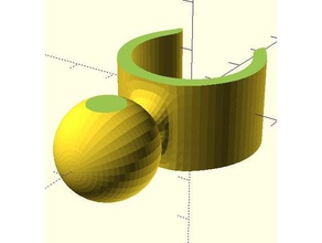 snap fit ball mount maglia della scaffalatura palla presa giunto a sfera scaffale 3d print model - Mito3D