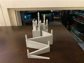 castle waterdeep d&d forgotten realms architecture boardgame dungeons dragons fantasy gaming medieval rpg tabletop tower wargaming 3d print model - Mito3D