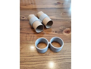 toilet paper binoculars toy 3d print model - Mito3D