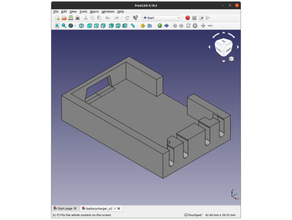 battery charge module insert created freecad 3d print model - Mito3D