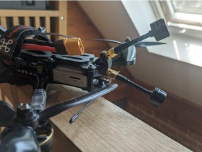 impulserc hd apex - montagem da antena unidade de ar braçadeira dji fpv drone 3d print model - Mito3D