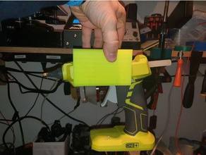 ryobi glue gun p305 - under shelf mount 3d print model - Mito3D