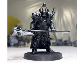 disorganized tyrant disease 28mm age sigmar chaos hero miniature nurgle plague resin sla warhammer fantasy 3d print model - Mito3D