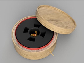 ikea mallgroda filament-box einfügen 3d-drucken filament spool holder 3d print model - Mito3D