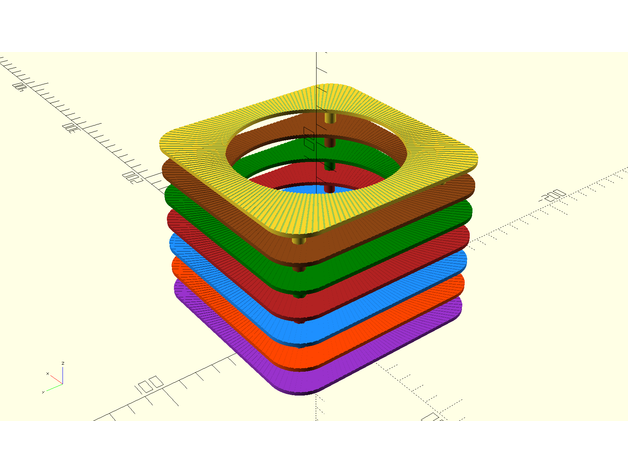 tazza di plastica della pianta titolare La stampa 3d personalizzabile customizer arredamento vaso fiori regalo openscad parametrico 3D print model - Mito3D