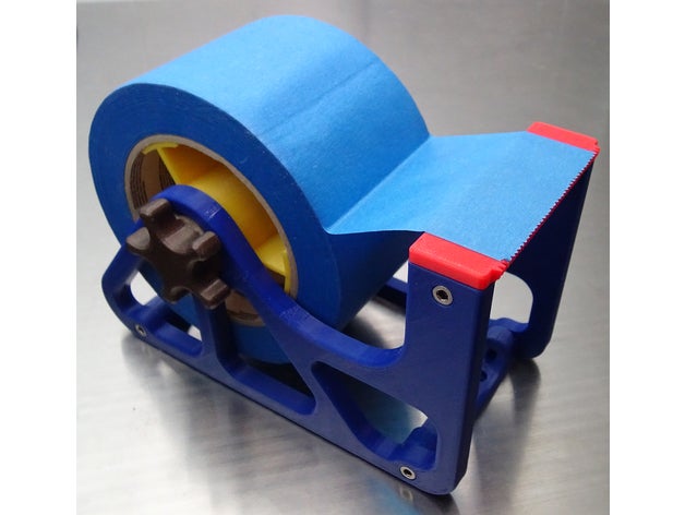 tape dispenser da 3 pollici blu nastro di spedizione 2-pollici 3-pollici adesivo il imballaggio pittori 3D print model - Mito3D
