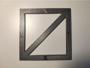 ortogonal square skew test 3d print model - Mito3D