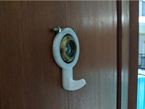 hook peephole 3d print model - Mito3D