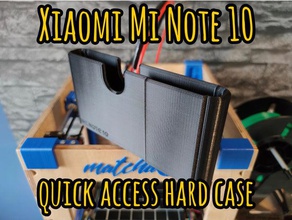 xiaomi mi note 10 quick access hard case bumper camera smartphone travel 3d print model - Mito3D