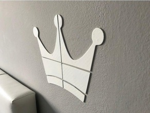 king crown arredamento home decor ornament 3d print model - Mito3D