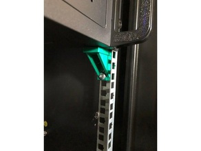 1u rack support 19 inch server 3d print model - Mito3D