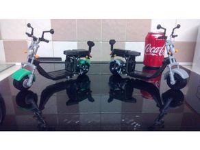 e-scooter kit e-bike e-ir en bicicleta scooter eléctrico harley rooder 3d print model - Mito3D