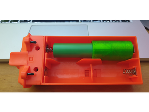 adaptor 18650 double c batteries battery 3d print model - Mito3D