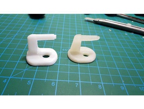 toilet seat cover hinge right 3d print model - Mito3D