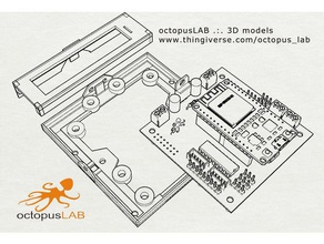 octopuslab set - 2020 suporte de exposição diy eletrônica esp32 3d print model - Mito3D