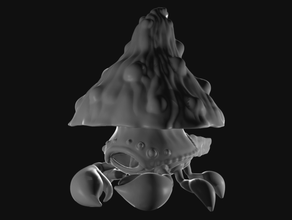 bataklık hopper iribaş hata yengeç yaratık critter dnd minyatür şekil ışık canavar mantar bitki su 3d print model - Mito3D
