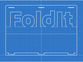 foldit customizer lasercut papercraft 3d print model - Mito3D