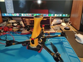 quadrocopter gps mount holybro pixhawk 4 mini 3d print model - Mito3D