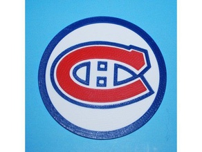 montreal canadiens coaster habs hockey canadians nhl team 3d print model - Mito3D