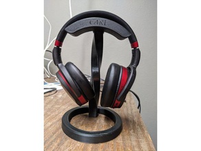 spiral headphone stand headphones holder 3d print model - Mito3D