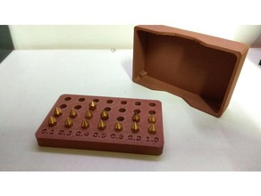 Düse Halter 3d-drucken box cr-10 creality ender 3 5 extruder mk8 storage Holz 3d print model - Mito3D