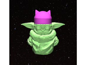 baby yoda woman s march 3d print model - Mito3D