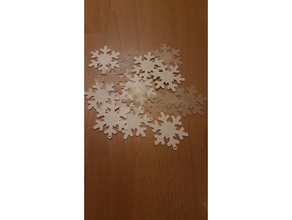 snowflake christmas decoration ornament tree snow 3d print model - Mito3D