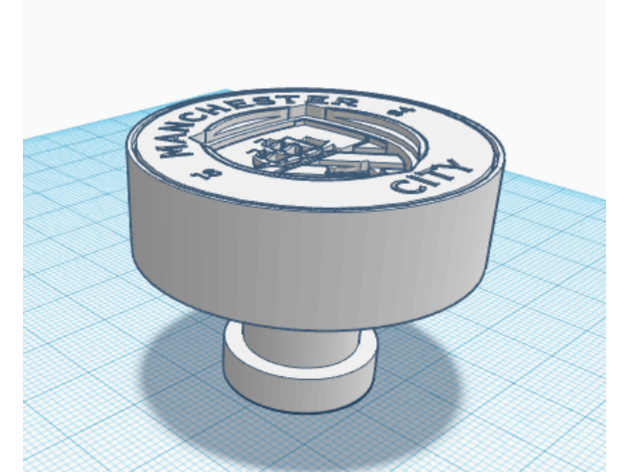 manchester city drawer knob 3D print model - Mito3D