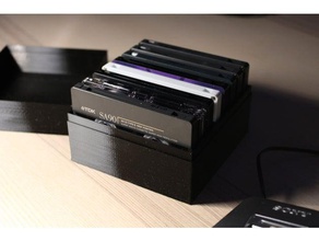 cassetta lunchbox titolare audio caso nastro a 3d print model - Mito3D