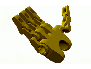 reparado bionicle articulada mãos 3d print model - Mito3D