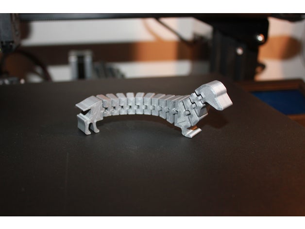 flexi wienerdog 3D print model - Mito3D