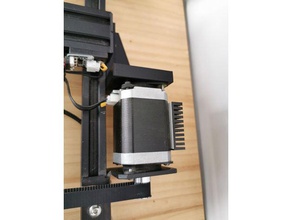 creality cr-10s s4 eixo y deslizante duplo amortecedor de suporte 3d print model - Mito3D