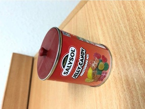 Gelee-Süßigkeit Dosis deckel können candy cover jelly 3d print model - Mito3D