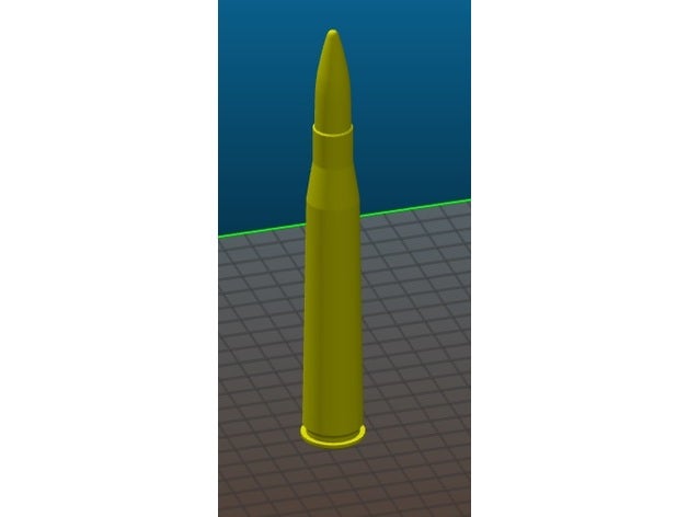 127x120 5 vikers hv munição 127 mm cartucho vikkers 3D print model - Mito3D