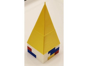 montini tower peaks lego compatible block bouwstenen bricks briques building blocks pyramid 3d print model - Mito3D