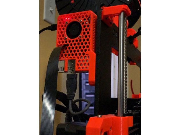 octoprint raspberry pi 4 b cas prusa mk3s mk3 les pieuvres la framboise 3D print model - Mito3D