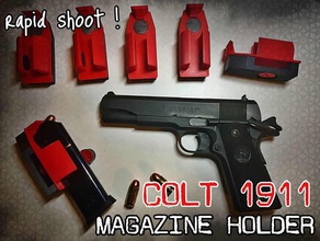 colt 1911 - magazine holder 45acp 3d print model - Mito3D