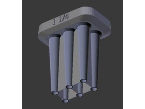 1 4 cône de remplissage conjointe crus le rouleau 3d print model - Mito3D